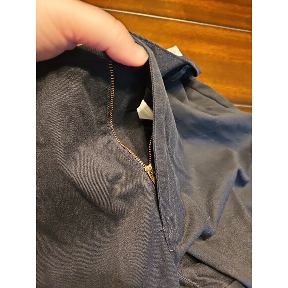 Cintas Comfort Flex Navy Black Cargo Work Pant 38x33 #270-35 Relaxed Fit - Picture 6 of 9